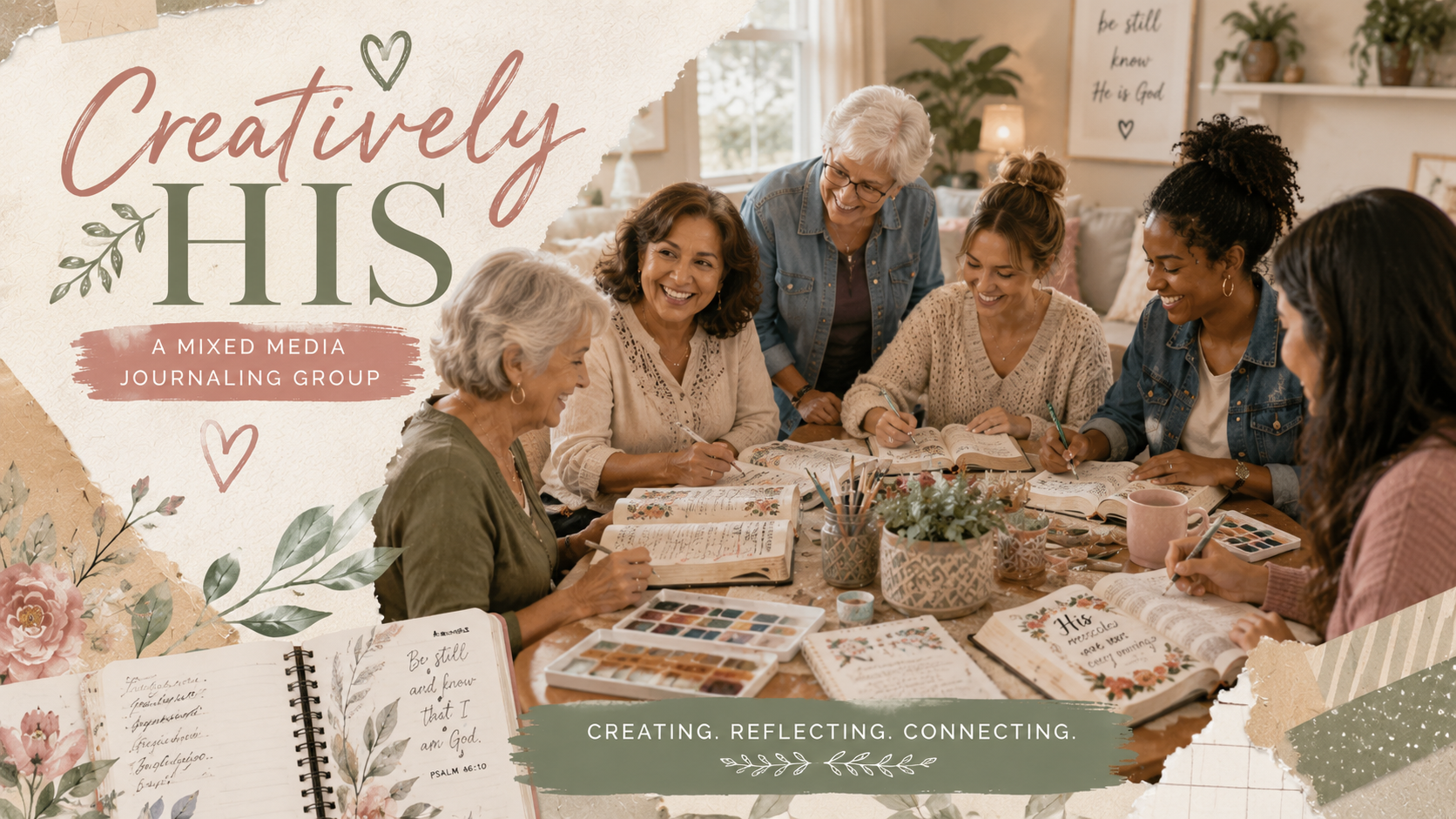 Creatively His | Mixed Media Faith Journaling | M.Kay & Evangelina